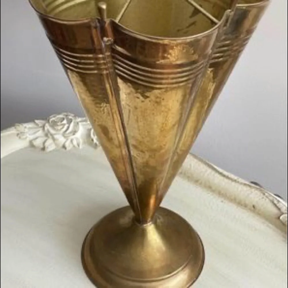 Mid-Century Brass Umbrella Stand, 1950s